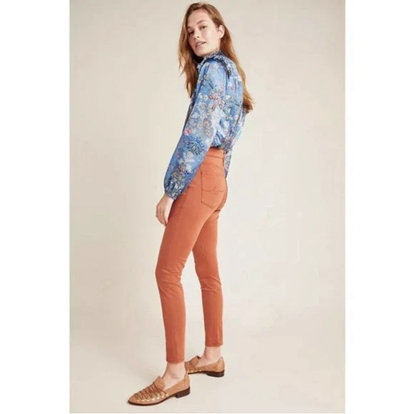 NWT AG Adriano Goldschmeid Farrah Hi Waist Skinny Ankle Jeans Brick Dust… - Picture 2 of 16